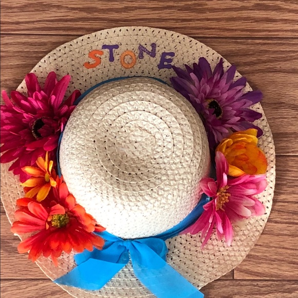 Straw door hat wreath - Picture 2 of 3